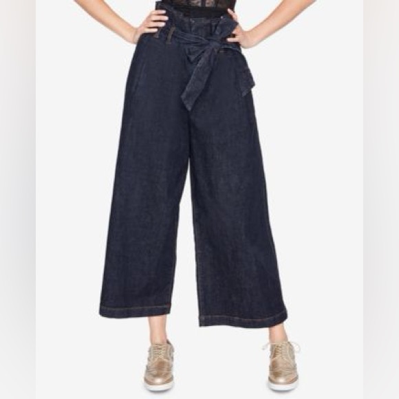 RACHEL Rachel Roy Dark Blue Wide-Leg Pants - Picture 1 of 12